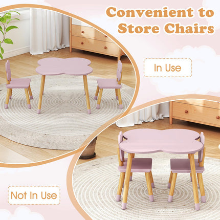 Costzon Kids Wooden Toddler Desk Set for Classroom Daycare Home