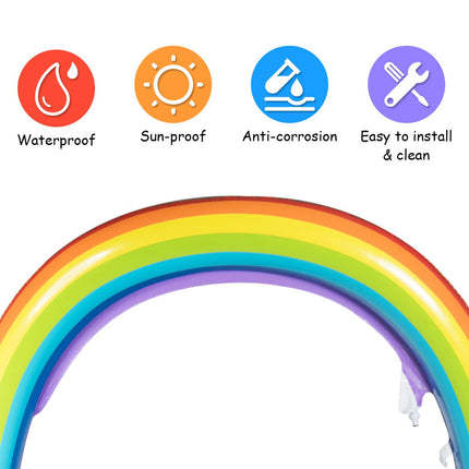Costzon Inflatable Rainbow Sprinkler, Over 6 Feet Long, Outside Yard Summer Toy for Boys Girls