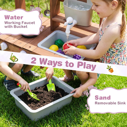 Costzon Mud Kitchen for Kids Outdoor