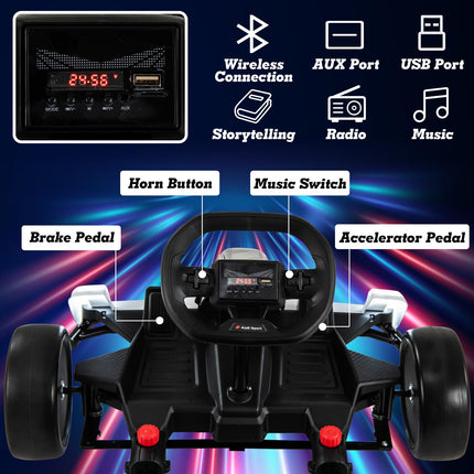 Costzon Licensed Audi 24V Kids Go Kart