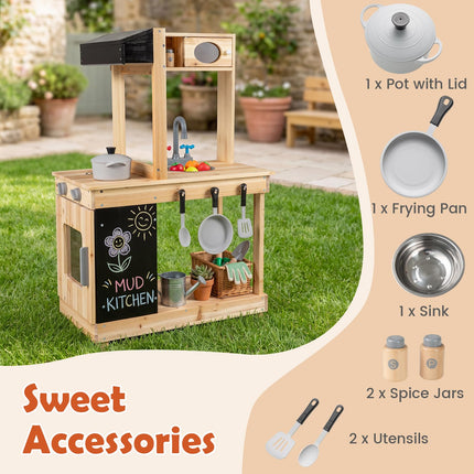 Costzon Outdoor Mud Kitchen for Kids