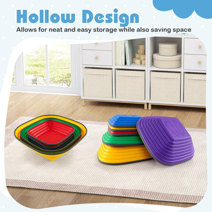 Costzon Stepping Stones for Kids, Non-Slip Toddler Sensory Balance Blocks