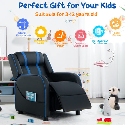 Kids Recliner, Gaming Recliner Chair  -  Costzon
