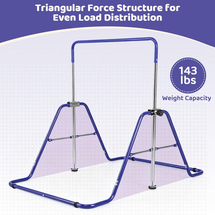 Costzon Expandable Gymnastics Training Bar, Folding Gymnastics Bar