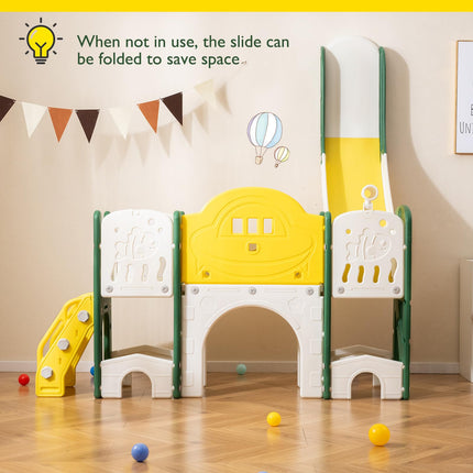 Costzon 10 in 1 Toddler Slide Set Kids Slide and Climber Playset