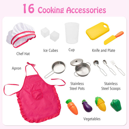 Wooden Kitchen Toy Set - Costzon