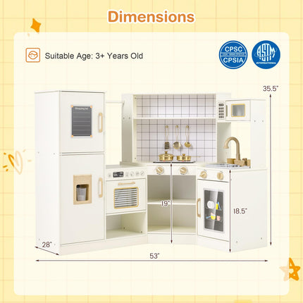 Costzon Kids Wooden Toy Kitchen Playset
