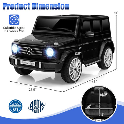 Costzon Ride on Car, Mercedes-Benz G500 Licensed Truck w/Rocking Mode, 3 Speeds, Remote