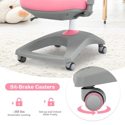 Costzon Kids Chair, Adjustable Height Student Chair, Home School Ergonomic Computer Chair, Kids Desk Chair