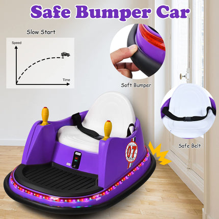 Costzon Bumper Car for Kids, 6V Battery Powered Electric Vehicle