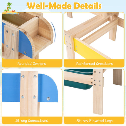 Costzon Sand and Water Table | Wooden Montessori Sensory Table