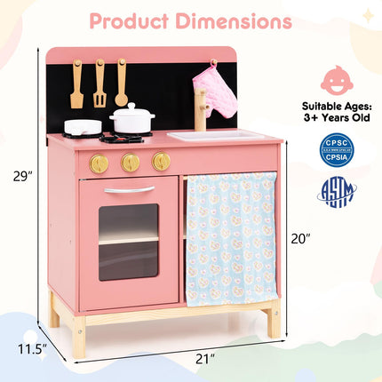 Costzon Kids Wooden Kitchen Playset
