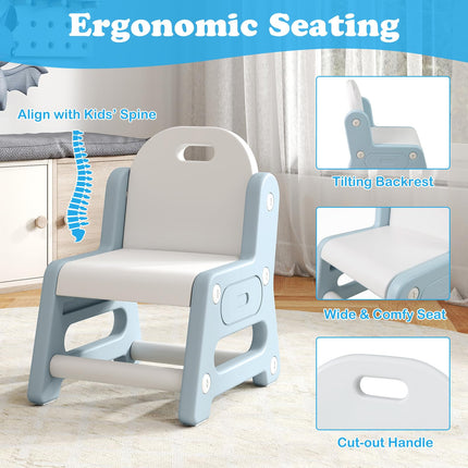 Costzon Kids Table and Chair Set Height Adjustable Art Desk Set