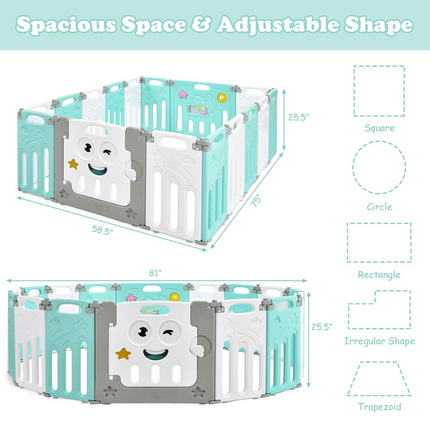 Costzon Foldable Baby Playpen