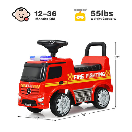 Costzon Ride On Push Car for Toddlers, Licensed Mercedes Benz Sliding Car, Foot-to-Floor Riding Toy for Boys Girls