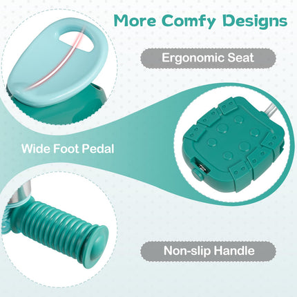 Costzon Kids Tricycle Ergonomic Seat Non-Slip Handle and Fun Bell