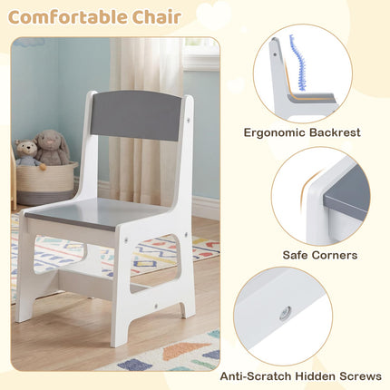 Costzon Kids Art Table and Chair Toddler Activity Desk Set