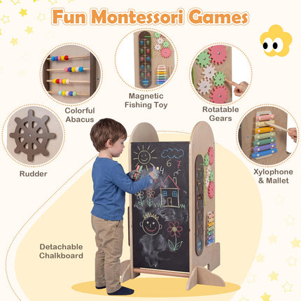 Costzon Kids Kitchen Standing Tower Montessori Games