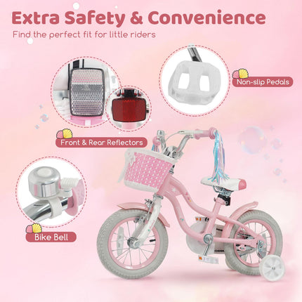 BABY JOY Kids Bike 12"  16"  Mermaid Girls Bike