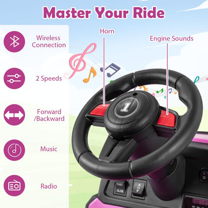 Costzon 24V Ride on Tractor with Detachable Trailer