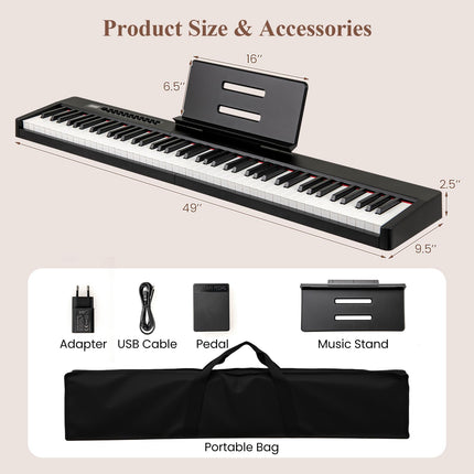 Costzon 88 Key Velocity-Sensitive Piano Keyboard
