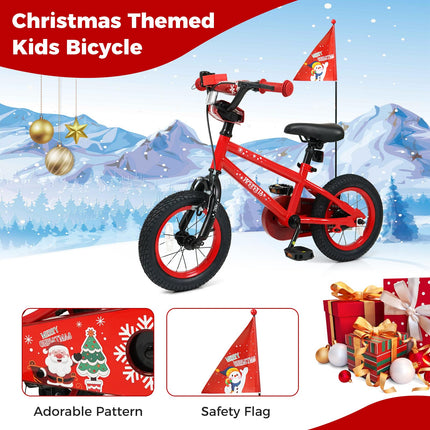 BABY JOY Kids Bike Christmas Music Bicycle 12 14 16 18 Inches for 3-8 Years