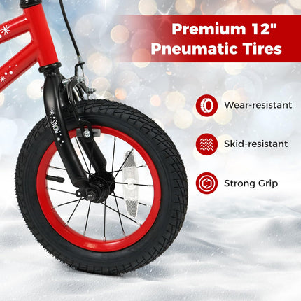 BABY JOY Kids Bike Christmas Music Bicycle 12 14 16 18 Inches for 3-8 Years