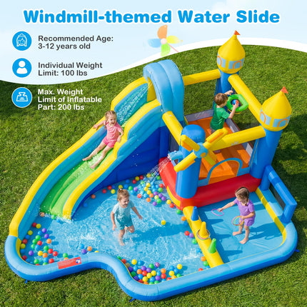 BOUNTECH Inflatable Water Slide Bounce House | Kids Water Park Jump Bouncy Castle with 780w Air Blower