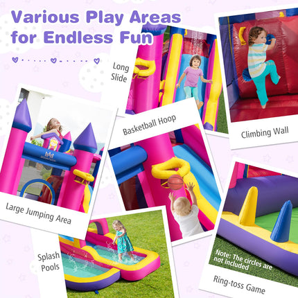 Costzon Inflatable Outdoor Kids Water House Castle