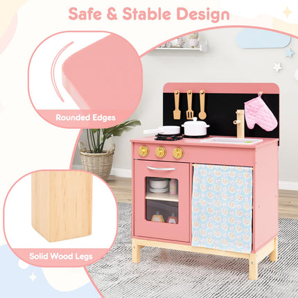 Costzon Kids Wooden Kitchen Playset