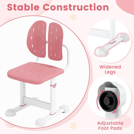 Costzon Kids Desk Chair Height-Adjustable Study Chair w/Breathable Seat