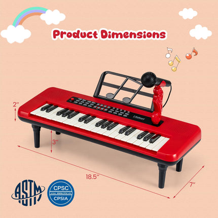 Costzon Kids Piano Keyboard 37 Keys Digital Piano for Kids