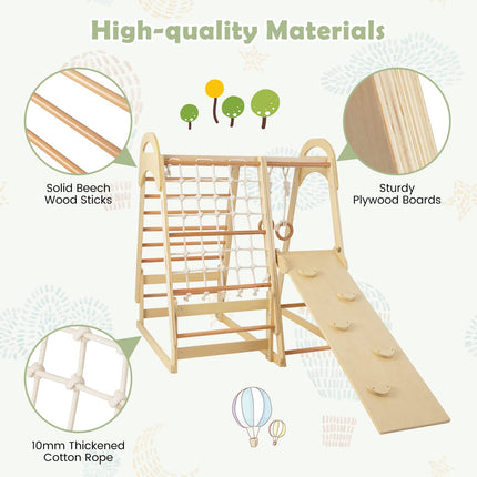 Costzon 7-in-1 Climbing Toys for Toddlers, Kids Indoor Playground Jungle Gym Play Tent