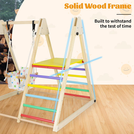 Costzon Indoor Jungle Gym Montessori Climbing Toys for Toddlers