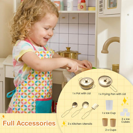 Costzon Kids Wooden Toy Kitchen Playset