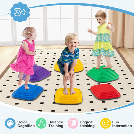 Costzon Stepping Stones for Kids, Non-Slip Toddler Sensory Balance Blocks