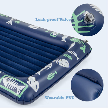 Costzon Inflatable Toddler Travel Bed, Kids Air Mattress Set w/Electric Pump