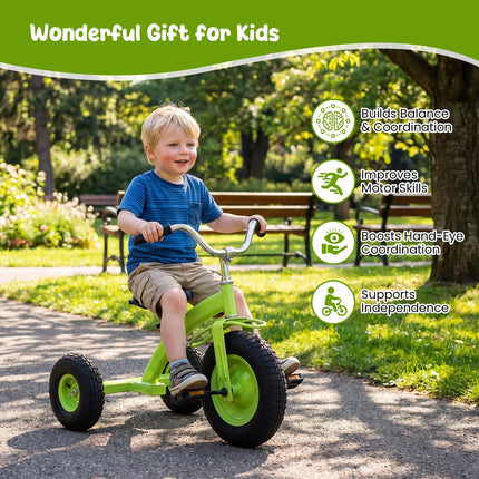 Costzon 15-Inch Front Wheel Trike with Carbon Steel Frame