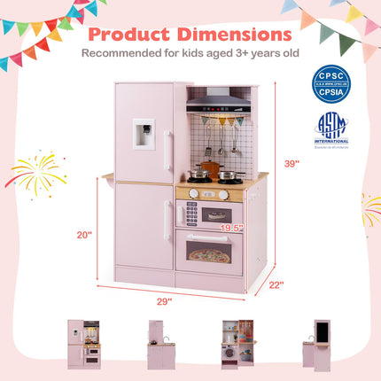 Costzon Dual-Sided Kids Kitchen Playset