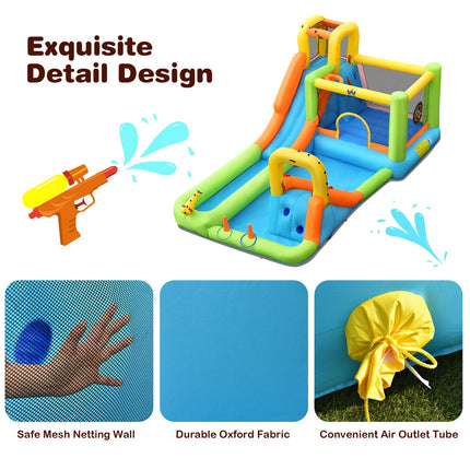 BOUNTECH Inflatable Water Slide, 20.5x11FT Mega Waterslide Park Bounce House for Outdoor Fun w/Long Slide