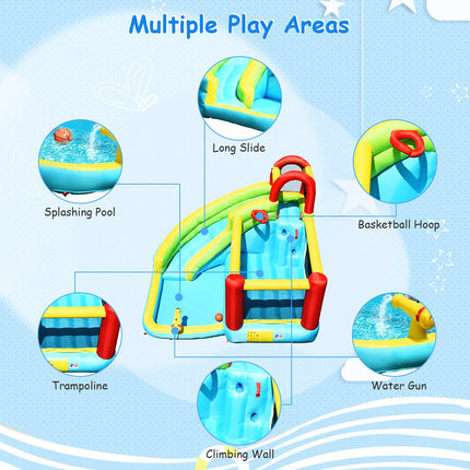 BOUNTECH Inflatable Water Slide, Bounce House Water Slide for Kids Outdoor Fun