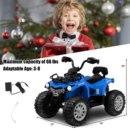 Costzon Kids ATV 12V Battery Powered Electric Vehicle w/Music