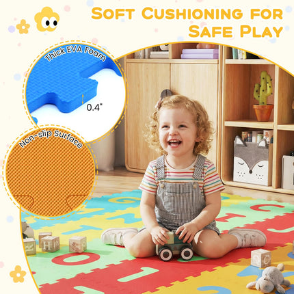 Costzon 36 Tiles Kids Non-Slip & Waterproof Interlocking Foam Tiles Play Mat