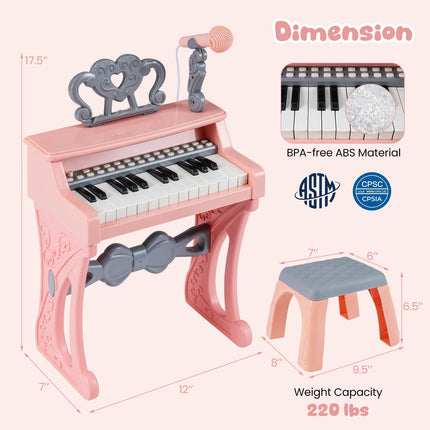 Costzon Kids Piano 25 Keys Piano Keyboard for Kids
