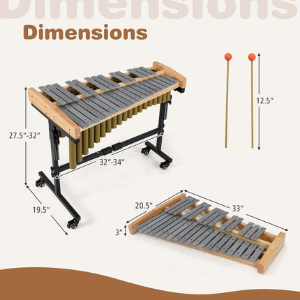 Costzon 32 Note Marimba Aluminum Xylophone