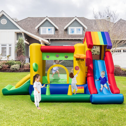BOUNTECH Inflatable Bounce House with Ball Pit, Dual Slides Bouncy House for Kids 5-12, Toddler Jumper Bouncy Castle