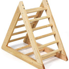 Costzon Kids Climbing Triangle Ladder, Wooden Triangle Climber with Climbing Ladder for Toddlers