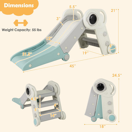 BABY JOY Toddler Slide Foldable Slide for Kids Toddlers
