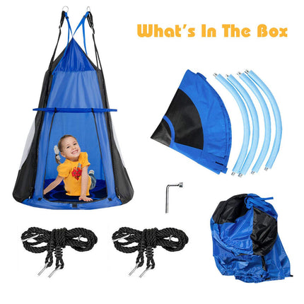 Costzon 2 in 1 Kids Detachable Hanging Chair Swing Tent Set