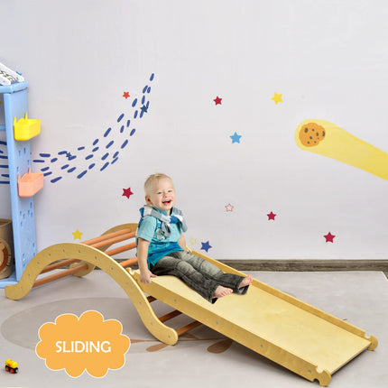 Climbing Ladder for Toddler with Ramp/Padding - Costzon